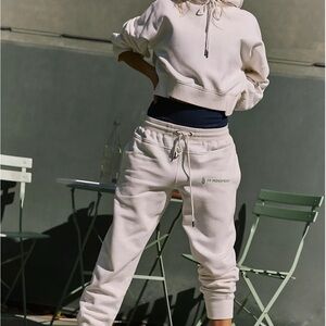 FP Movement by Free People Undefeated White Track Pants & Hoodie Set